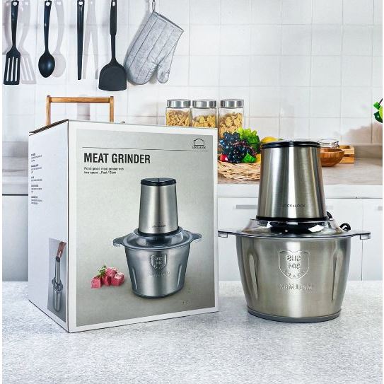 Máy Xay Thịt Lock&Lock EJM172, cối inox, 4 lưỡi dao sắt bén, 2 tốc độ, xay đa năng - bếpmart