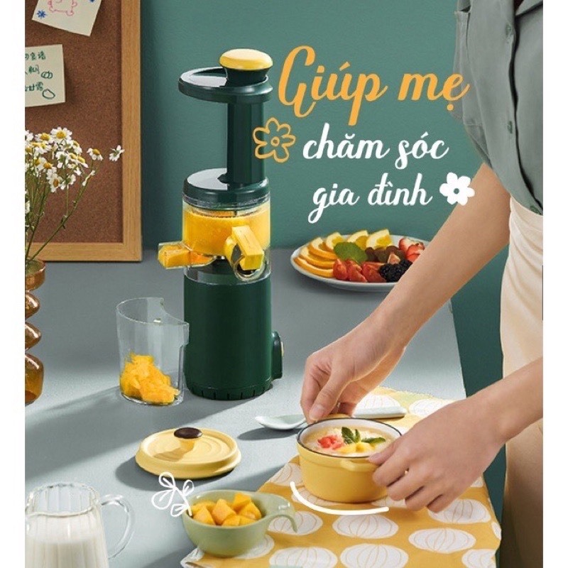 MÁY ÉP CHẬM MINI TRÁI CÂY, CỦ QUẢ NINESHIELD KB-F6B - TIỆN LỢI CHO MỌI NHÀ