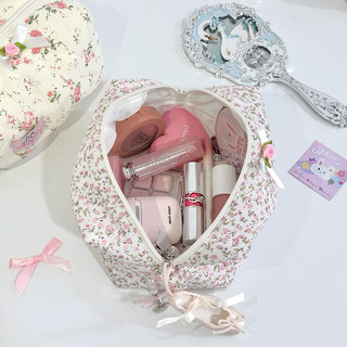 [ Make-up pouch ss2 by elwynty ] Túi đựng đồ trang điểm, túi bút nơ ren dễ thương