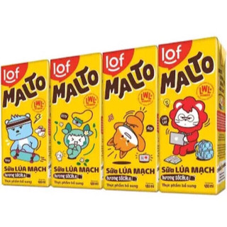 Combo 4 lốc 180ml sữa malto vị sô cô la lúa mạch