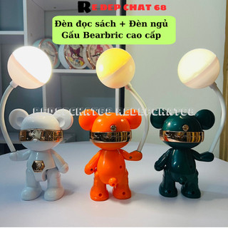 Đèn ngủ Led để bàn Gấu Bearbrich Tặng cáp sạc, đèn học để bàn hình gấu Bearbrich Hottrend, đèn bàn