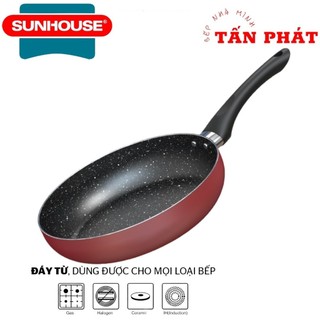 Chảo chống dính vân đá đáy từ SUNHOUSE 20CM dùng trên mọi loại bếp