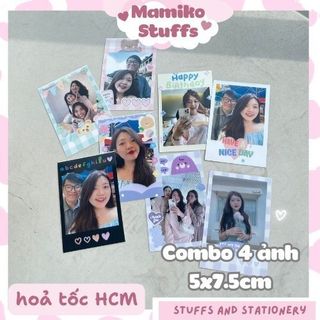 [HOẢ TỐC] COMBO 4 ẢNH 5x7.5 - IN ẢNH THEO YÊU CẦU