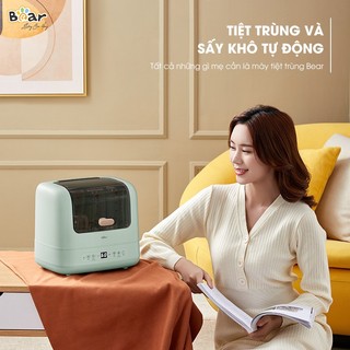 Máy Sấy Và Tiệt Trùng Bình Sữa Bear 9L SB-MTT17, Làm Khô Khử Trùng Đồ Dùng Của Bé, BH 18 Thág