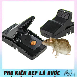 Bẫy Chuột Thông Minh Loại Cạm Kẹp Dễ Sử Dụng.Hiệu Qủa.Không Độc Lại.Lực Cắn Mạnh.Chất Liệu Nhựa Cao Cấp