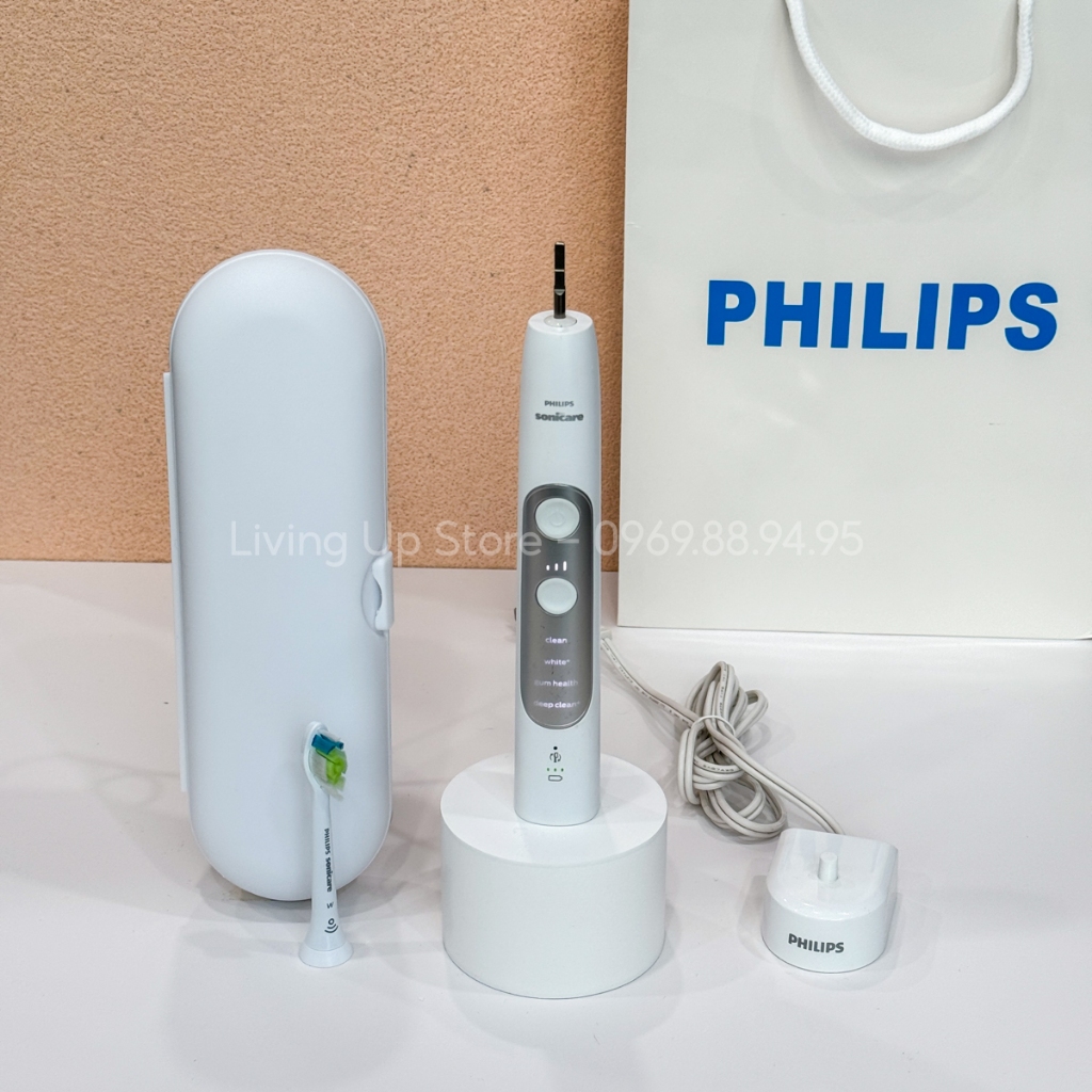 Bàn chải điện Philips Sonicare ExpertClean 7700 HX962 hàng trưng bày