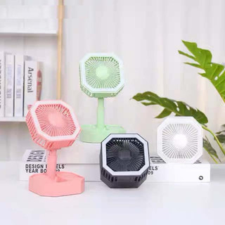 Quạt sạc điện cầm tay mini có giá đỡ, quạt đeo cổ, quạt cần tay chạy pin