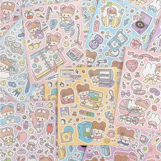 Sticker đế trong doodle tranh sáp màu