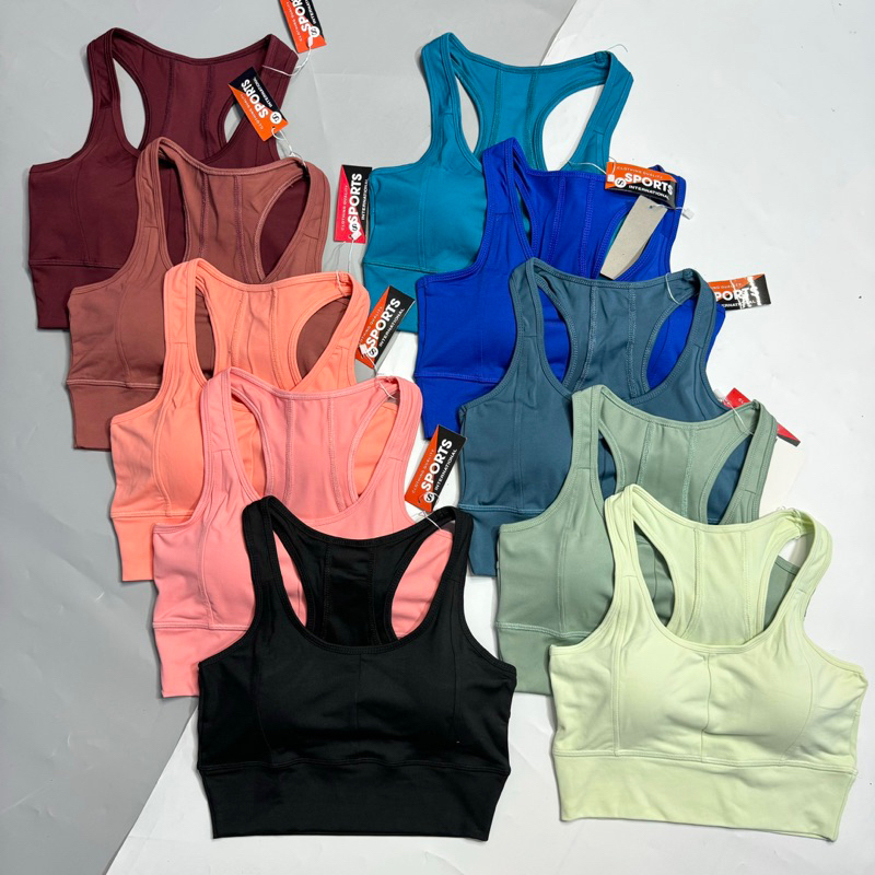 ÁO BRA TẬP GYM, YOGA, PICKLEBALL NỮ - ÁO BRA THỂ THAO THUN VIỀN TRƠN CT1 VẢI POLY 2 DA CAO CẤP