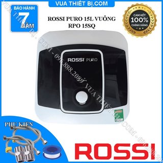 Rossi puro 15 lít vuông - bình nóng lạnh gián tiếp rpo-15sq