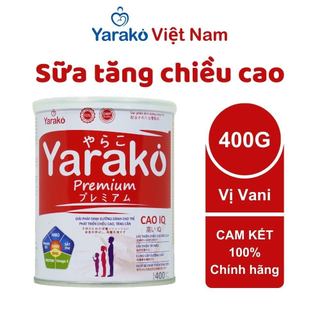 Sữa Tăng Chiều Cao YARAKO PREMIUM CAOIQ Hỗ Trợ Cho Trẻ Phát Triển Chiều Cao Và Tăng Cân Hộp 900g