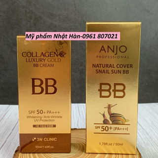 Kem nền chống nắng BB 3W Clinic/  BB Anjo Hàn Quốc 50ml