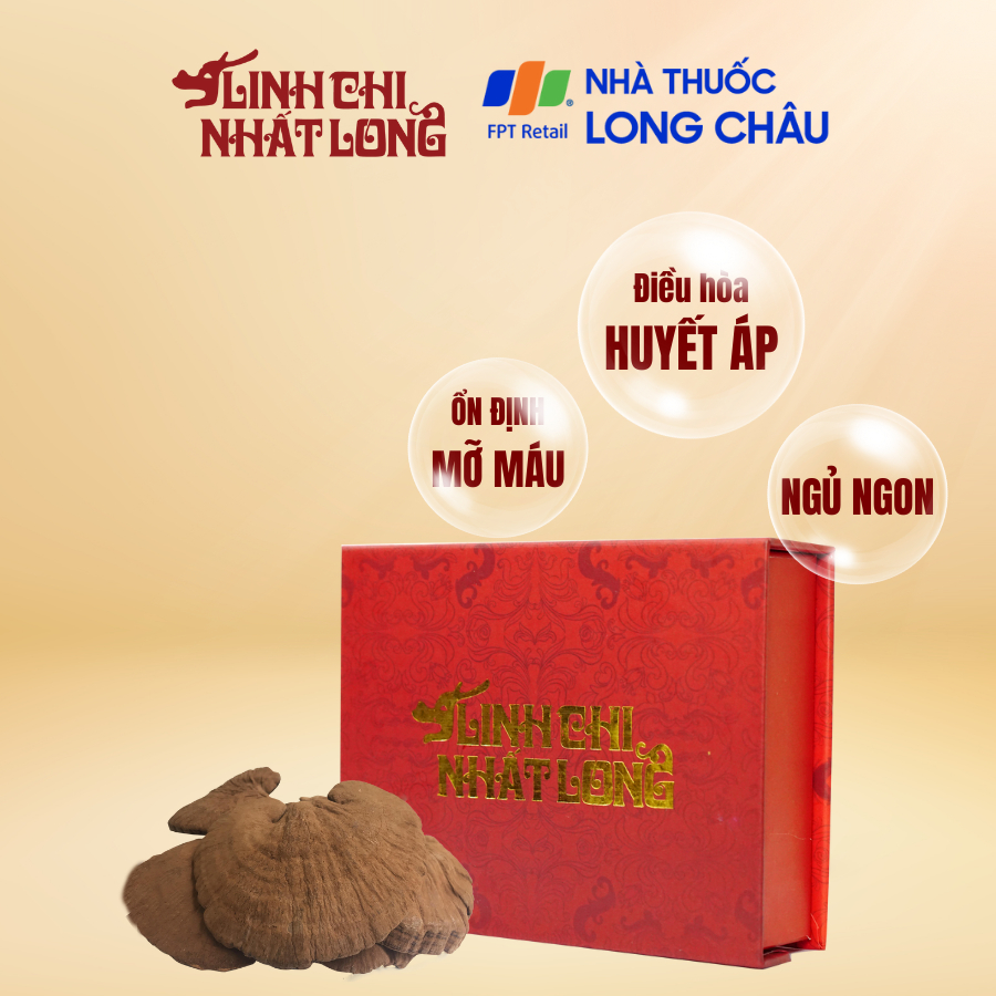 Hộp 10gói Linh Chi Nhất Long Mật mã sức khỏe-Trà linh chi Nhất Long chính hãng, thượng hạng còn nguy