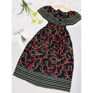 [HÀNG CAO CẤP]ĐẦM MAXI BẸT VAI ĐUÔI CÁ FREESIZE 45-60KG TOLE THÁI CAO CẤP