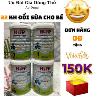 Sữa HiPP Organic HMP Mẫu Mới Số 1 2 3 4 Lon 800G Date 2025