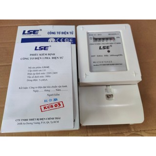 Công Tơ Điện 1 Pha Điện Tử (ĐỒNG HỒ ĐIỆN TỬ) LSE 5(40)A - CÓ KIỂM ĐỊNH