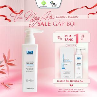 Sữa Dưỡng Thể FCL Pre+Probiotic Body Lotion Cấp Ẩm Phục Hồi Da,Giảm Dày Sừng Nang Lông, Da Mềm Mịn 200ml- Hùng Lợi
