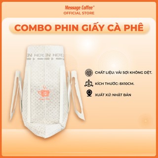 [Combo] Phin giấy pha cà phê tiện lợi, phin pha cafe bằng giấy dùng một lần cho 12-18g bột cà phê từ Message Coffee