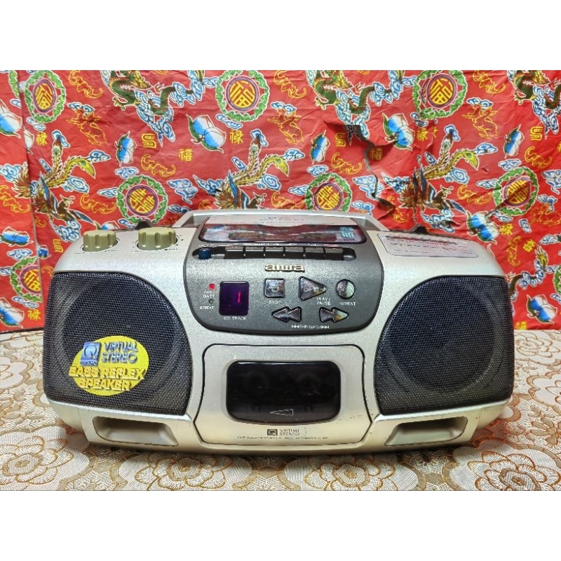 Đài cổ Radio/Cassette/đĩa CD AIWA CSD-ES227/điện 220V