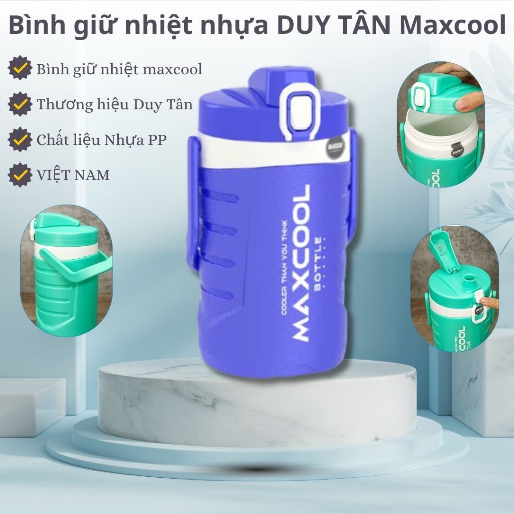 BÌNH GIỮ NHIỆT MATSU - DUY TÂN MAXCOOL 1 L.5 LÍT - BÌNH ĐÁ ĐI LÀM - CA ĐÁ - BÌNH ĐÁ 1.5 LÍT NHỰA CHẤ