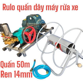 Rulo quấn dây rửa xe tiện lợi,có chống xoắn vừa kéo vừa rửa (nhỏ cuốn tối đa 50m dây)