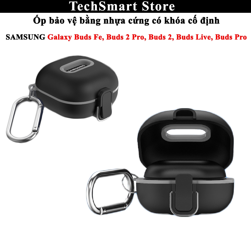 Ốp bảo vệ có khóa cố định Galaxy Buds Core,Buds Fe, Buds 2 Pro, Buds 2, Buds Live, Buds Pro