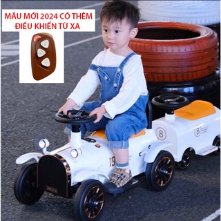 Xe Tàu Điện Trẻ Em 2 Toa Có Remote Điều Khiển Tới và Lùi , xe điện cho bé