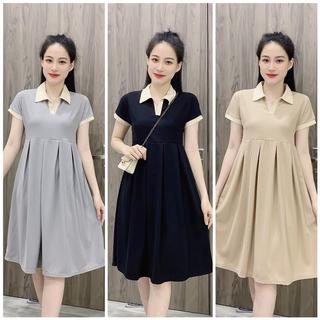 Váy tổ ong cổ bẻ pha kem dáng babydoll Nữ [D29] Kho Sỉ Bảo Ngọc