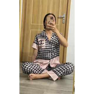Size 40-60kg đồ ngủ nữ lụa xước thiết kế cao cấp hình thật shop tự chụp