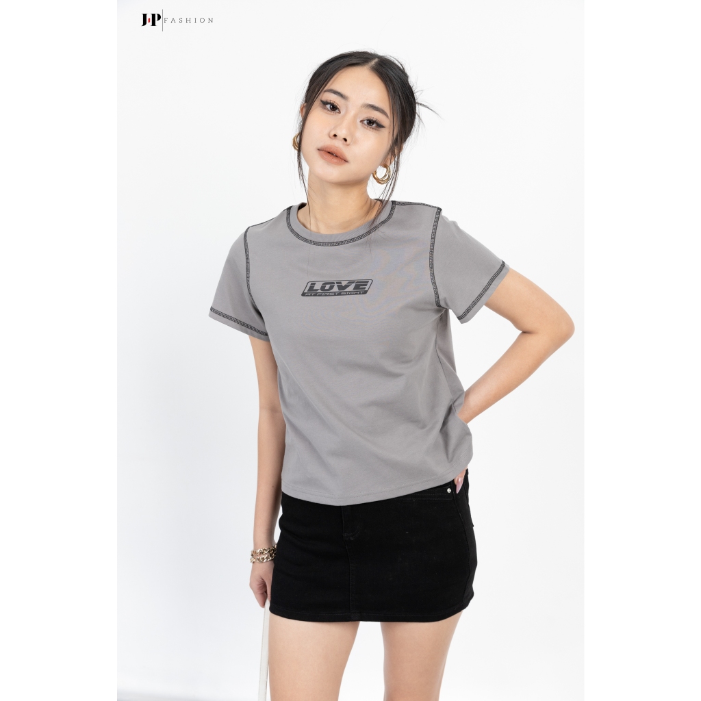 Babytee Nữ Dễ Thương JP FASHION, Áo Thun Form Vừa Chất Liệu Mềm Mát, áo thun cổ tròn ngắn tay 10209532