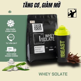 Sữa Tăng Cơ Giảm Mỡ - Whey Protein Isolate BodyGold túi 1kg + Tặng bình lắc Shaker 700ml
