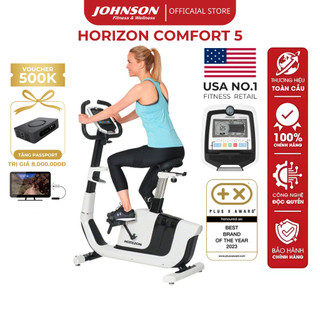 Xe Đạp Trong Nhà Johnson Fitness - Horizon Comfort 5 chính hãng cao cấp kháng lực điều chỉnh đa cấp độ hiện đại