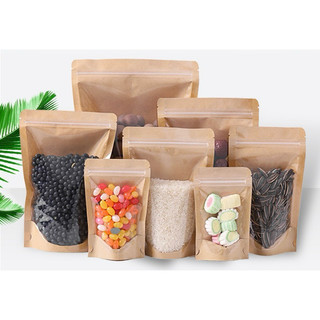 Túi Zíp Giấy Kraft Nâu / Túi zíp đựng thực phẩm nhiều size