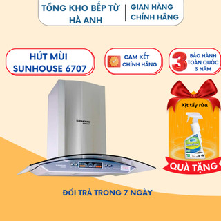 Máy hút mùi sunhouse 6707 💖𝑩𝒂̉𝒐 𝒉𝒂̀𝒏𝒉 𝒄𝒉𝒊́𝒏𝒉 𝒉𝒂̃𝒏𝒈💖 hút mùi nhà bếp sunhouse hiện đại hút sạch mùi