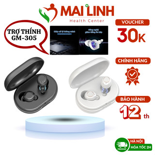 Máy trợ thính không dây siêu nhỏ Goodmi GM-305, tai nghe trợ thính cảm ứng [ CHÍNH HÃNG ] cho người khiếm thính