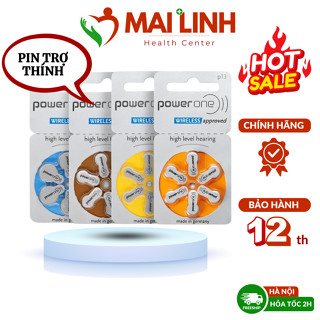 Pin Máy Trợ Thính Power One P13, P675, P312, P10 - Đức [Vỉ 06 Viên]