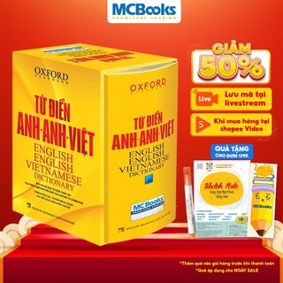 Sách - Từ Điển Anh Anh Việt Phiên Bản Bìa Cứng Màu Vàng - Giải Nghĩa Đầy Đủ Ví Dụ Phong Phú