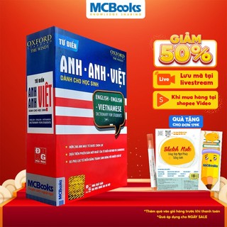 Sách - Từ điển Anh-Anh-Việt dành cho học sinh (Tái bản 2020) - MCBooks