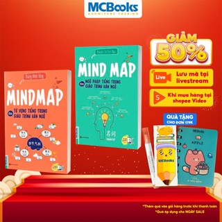 Sách - Combo Mindmap ngữ pháp tiếng Trung và Mindmap từ vựng tiếng Trung theo giáo trình Hán ngữ