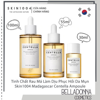 Tinh Chất Rau Má Skin1004 Madagascar Centella 100 Ampoule, Serum Rau Má Giảm Mụn, Phục Hồi Da 30ml-55ml-100ml