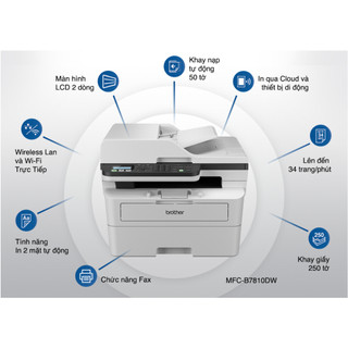 Máy in laser đen trắng Brother MFC-B7810DW