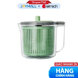 Rổ quay rau Elmich EL8421, Hàng chính hãng, nhựa PP, tháp lắp đơn giản, miệng rót tiện lợi - JoyMall