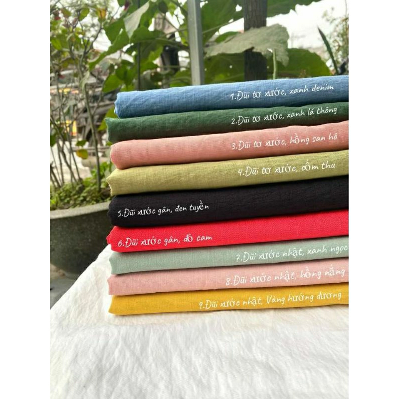 Vải đũi xước nhật và đũi tơ xước