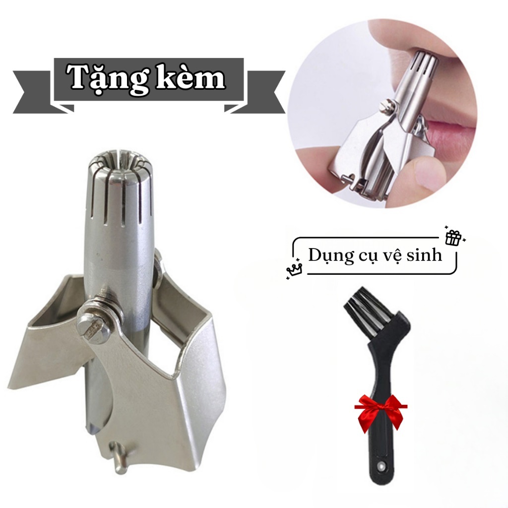 Dụng cụ tỉa lông mũi cầm tay Kèm Hộp bằng thép không gỉ – Dụng cụ cắt tỉa lông mũi không đau an toàn vệ sinh