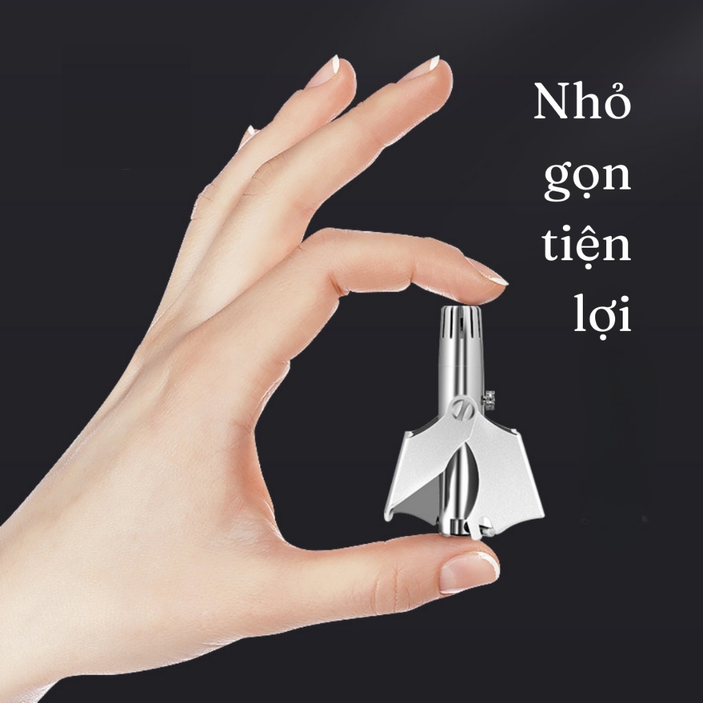 Dụng cụ tỉa lông mũi cầm tay Kèm Hộp bằng thép không gỉ – Dụng cụ cắt tỉa lông mũi không đau an toàn vệ sinh