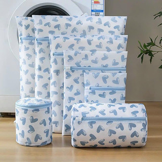 Set 5 túi giặt quần áo,đồ lót đủ kích thước TT, sét túi giặt hoa