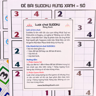Sudoku Thú - Rừng Xanh Liên Hiệp Thành