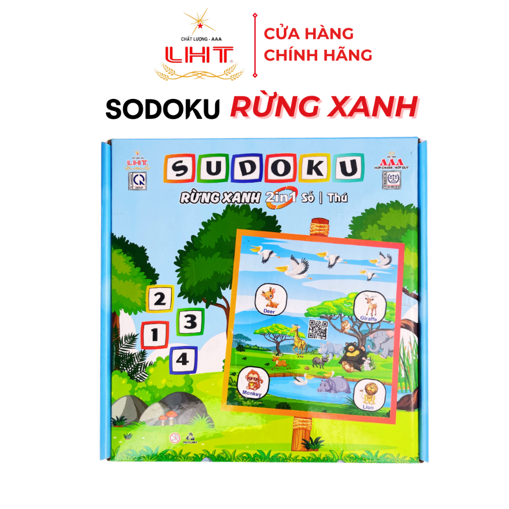 Sudoku Thú - Rừng Xanh [Chính hãng AAA - LHT]