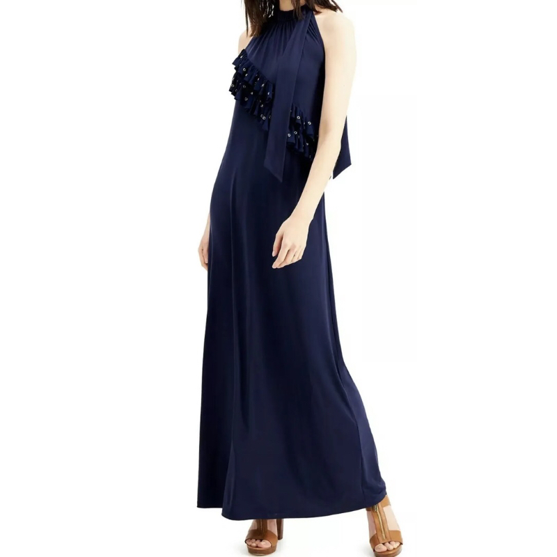 Đầm maxi cổ yếm Michael kor Size Xl