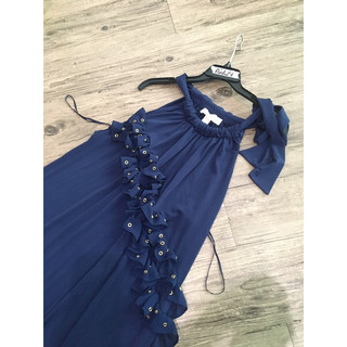 Đầm maxi cổ yếm Michael kor Size Xl